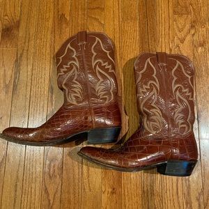 Nocona Mens Crocodile Cowboy Boot